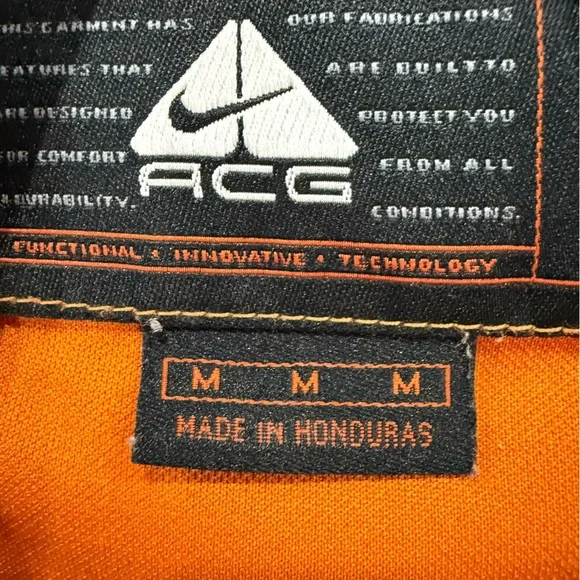 Nike ACG Orange and Red Long Sleeve Shirt - Picture 5 of 5